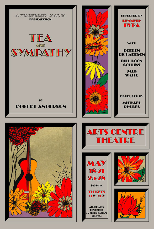 Poster: Tea and Sympathy, Allied Arts Theatre, Calgary